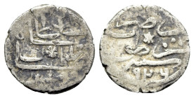 Ottoman Empire. Süleyman I Kanunî (AH 926-974 / 1520-1566 AD). Akçe (11mm, 0.69g, 12h). Konya Dated AH 926 (1520 AD). Legend with central star. R/Lege...