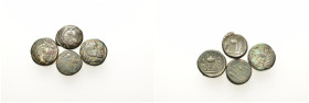 Lot of 4 Greek Æ coins, to be catalog. Lot sold as is, no return.