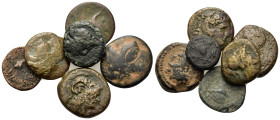 Lot of 6 Greek Æ coins, to be catalog. Lot sold as is, no return.