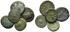 Lot of 5 Greek Æ coins, to be catalog. Lot sold as is, no return.
