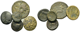 Lot of 5 Greek Æ coins, to be catalog. Lot sold as is, no return.