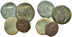 Lot of 4 Greek Æ coins, to be catalog. Lot sold as is, no return.