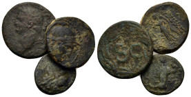 Lot of 3 Greek and Roman Provincial Æ coins, to be catalog. Lot sold as is, no return.