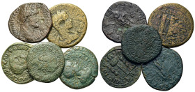 Lot of 5 Roman Provincial Æ coins, to be catalog. Lot sold as is, no return.
