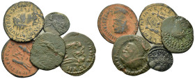 Lot of 5 Roman Imperial Æ coins, to be catalog. Lot sold as is, no return.