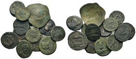 Lot of 13 Roman Imperial and Byzantine Æ coins, to be catalog. Lot sold as is, no return.
