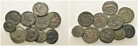 Lot of 10 Roman Imperial Æ coins, to be catalog. Lot sold as is, no return.