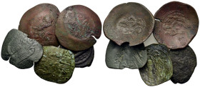 Lot of 5 Byzantine Æ coins, to be catalog. Lot sold as is, no return.