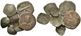 Lot of 7 Byzantine Æ coins, to be catalog. Lot sold as is, no return.