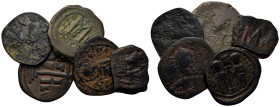 Lot of 5 Byzantine Æ coins, to be catalog. Lot sold as is, no return.