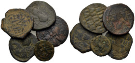 Lot of 5 Byzantine Æ coins, to be catalog. Lot sold as is, no return.
