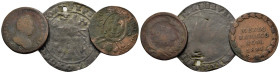 Lot of 3 World Æ coins, to be catalog. Lot sold as is, no return.