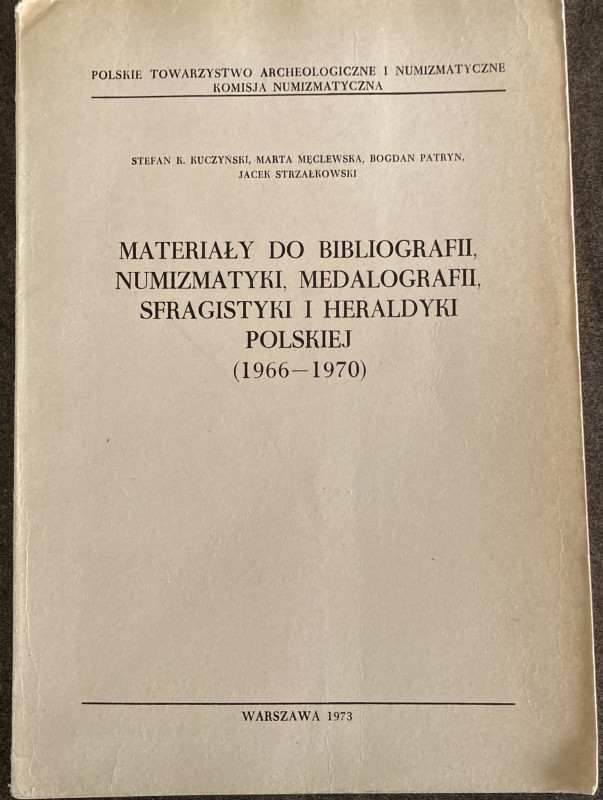 AA.VV. Materiały do bibliografii numizmatyki, medalografii, sfragistyki i herald...