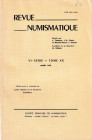 AA.VV. Revue Numismatique VI serie - Tome XX Annee 1978. 211pp, 24 b/w plates.