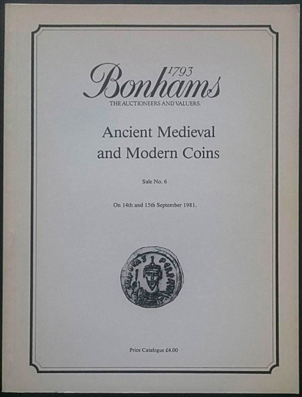 Bonhams in association with V.C. Vecchi & Sons. Sale No. 6. Ancient, Medieval an...