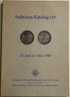 Button E. Auktions-Katalog 129. Frankfurt 25-26 Marz 1980. Brossura ed. 142, lotti 1673, ill. in b/n. Ottimo stato.