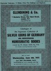 Catalogue of the Important Collection of Silver coins of Germany and corresponding Numismatic Books formed by W. Owston Smith Esq., M.A. Day of sale: ...