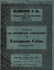 Catalogue of an important collection of European Coins in Gold and Silver. Day of sale: Thursday, October 2nd, 1958 and following day. 1958. 80pp, 25 ...