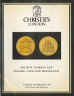 Christie's, Ancient, Foreign and English Coins and Medallions. 18 February 1986. 41pp, 7 b/w plates