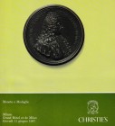 Christie's, Monete e Medaglie. Milano 11 June 1987. 65pp, 17 b/w plates. Italian text