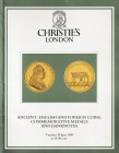 Christie's, Ancient, English and Foreign Coins, Commemorative Medals and Banknotes. 20 June 1989. 58pp, b/w illustrations