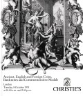 Christie's, Ancient, English and Foreign Coins, Banknotes and Commemorative Medals. London 8 October 1991. 82pp, b/w illustrations