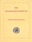 Munzauktion Tkalec AG, 1500 Jahre Munzpragekunst. 23 October 1992. pp no numerate, b/w illustrations.