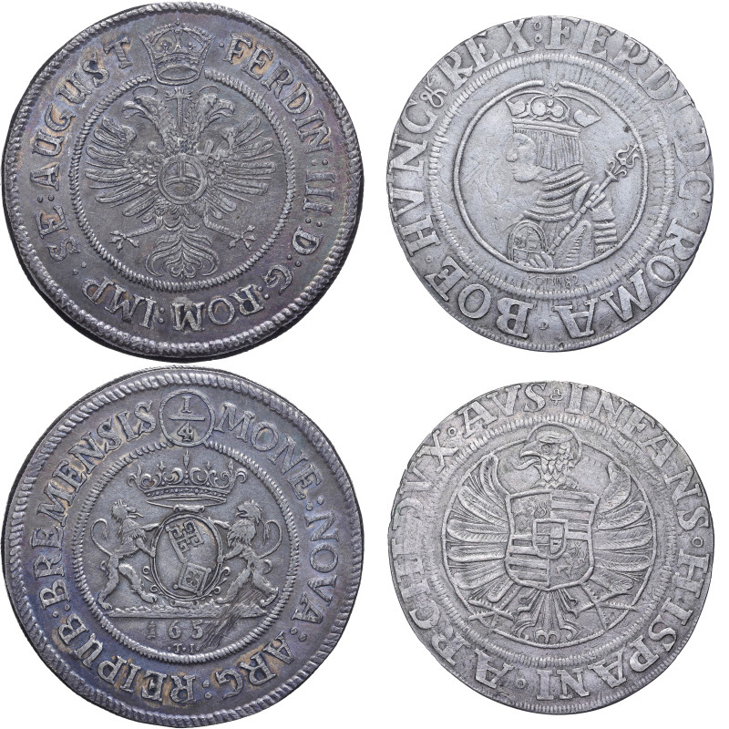 Ferdinand I, House of Habsburg
1/4 Thaler (1545–1546) Joachimsthal ND
3,52 g

+
...