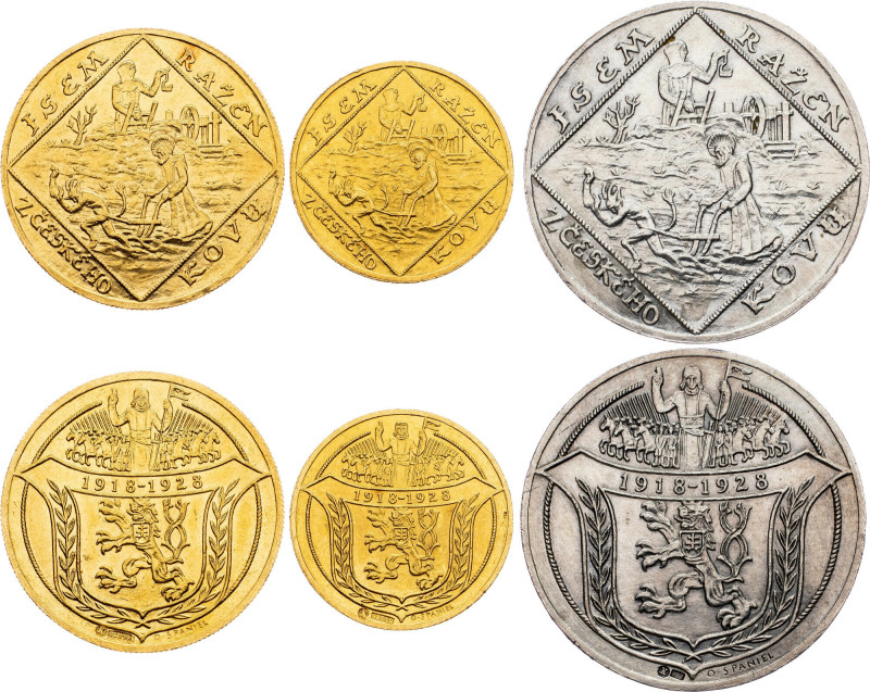 Czechoslovakia (1918-1939), Period after 1918
Gold and silver medal 1928 (2+1 pc...