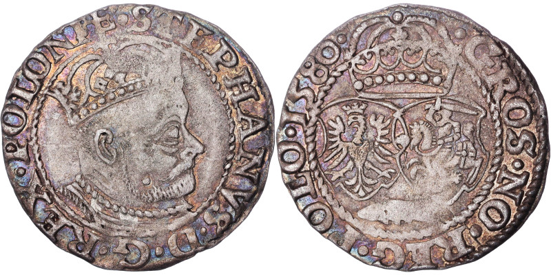 POLEN. KÖNIGREICH. Stephan Bathory, 1576-1586

3 Groschen 1580, Münzzeichen Fi...