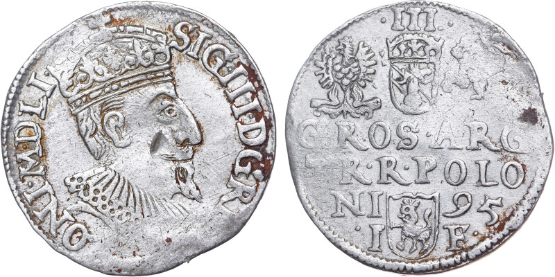 POLEN. KÖNIGREICH. Sigismund III Vasa

3 Groschen 1595 Olkusz

Iger O.95.1.d (R)...