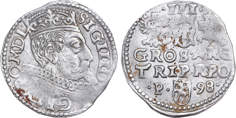 POLEN. KÖNIGREICH. Sigismund III Vasa

3 Groschen 1598 Posen / Poznań

Iger P.98...