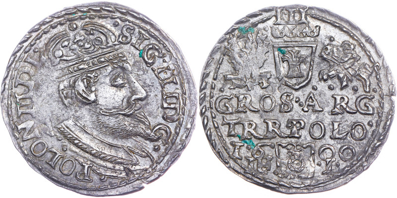 POLEN. KÖNIGREICH. Sigismund III Vasa

3 Groschen 1600 Olkusz

Iger O.00.2.e

2,...