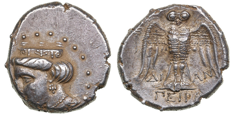 Pontos (Amisos, as Peiraieos) AR Siglos/Drachm, c. 435-370 BC – Dian-, magistrat...