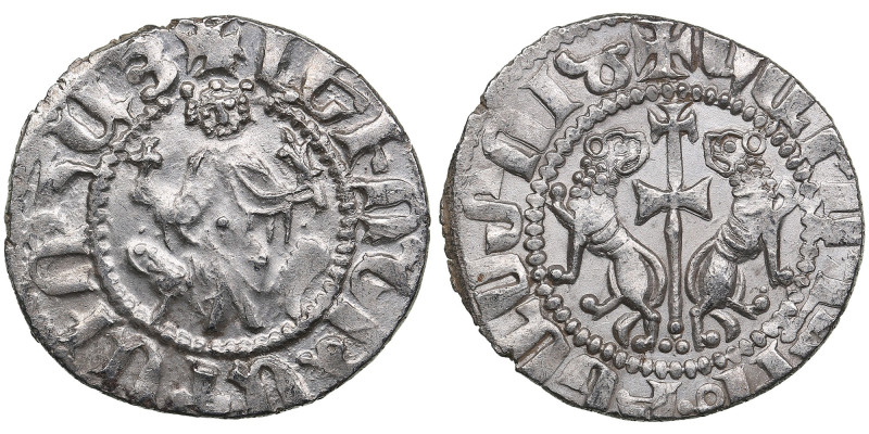 Cilician Armenia (Sis), AR Tram ND – Levon I (1198-1219)
2.86g. 21mm. UNC/UNC.Ob...