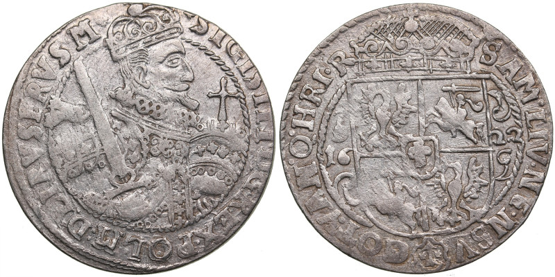 Poland (Bromberg) Ort 1622 - Sigismund III (1587-1632)
6.38g. VF+/VF+. Some mint...