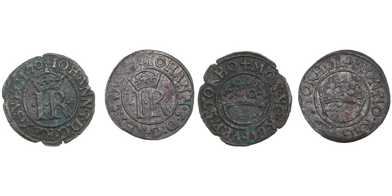 Group of Sweden 1/2 Öre (2) - Johan III (1568-1592)
VF. Include: 1569 - Delzanno...