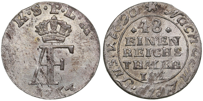 Pomerania (Germany / Sweden) 1⁄48 Taler (Lübsk Schilling) 1763 IDL - Adolf Frede...