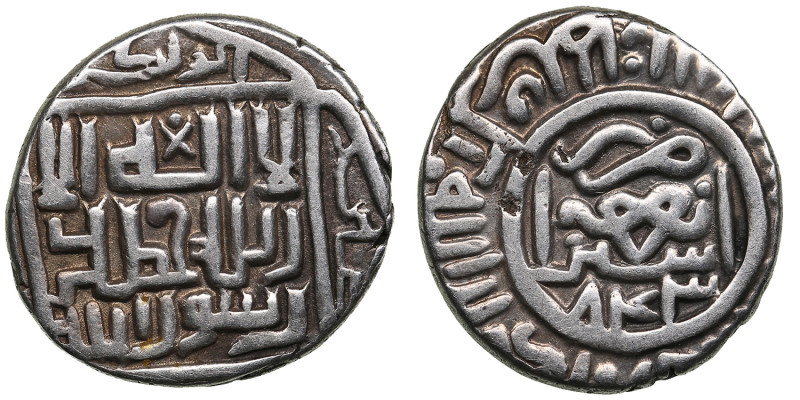 Timurid (Astarabad) AR Tanka AH 843 (1439-40) - Shahrukh (AH 807-850 / 1405-1447...