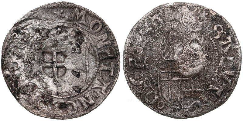 Reval (Livonian Order) AR Ferding 1530 - Countermarked by the coat of arms of Re...