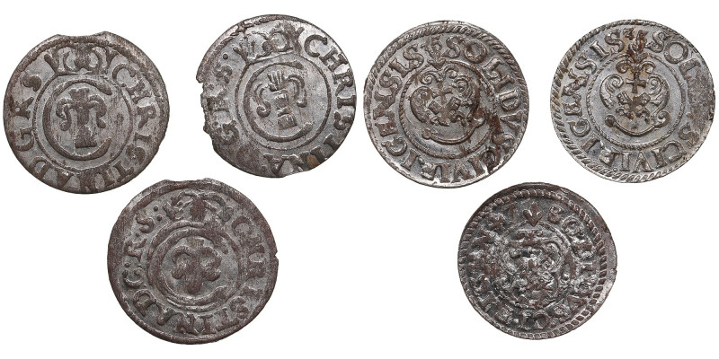 Group of Riga (Sweden) BI Solidus 1635, 1643 - Kristina (1632-1654) (3)
Various ...