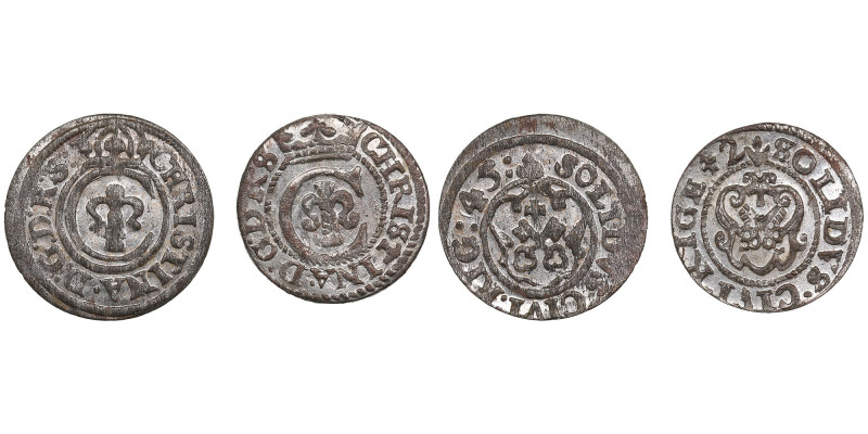 Riga (Sweden) BI Solidus 1642, 1645 - Kristina (1632-1654) (2)
Various condition...