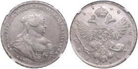 Russia Rouble 1740 СПБ - Anna Ioannovna (1730-1740) - NGC AU 53
Only 4 coins certified finer by NGC. An outstanding example with perfect relief detail...