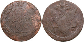 Russia 5 Kopecks 1771 EM - Catherine II (1762-1796)
45.06g. VF/VF-. Eagle type 1770-1777. Bitkin 619.