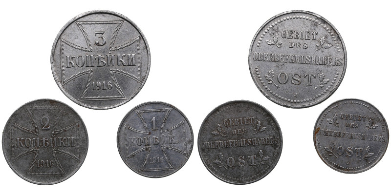 Group of Germany (Russia / OST) coins 1916
Various condition. Military Coinage (...