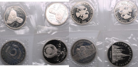 Group of Russian (Russia Federation) 5 & 1 Roubles (4)
Proof. Included: Cathedral of the Intercession on the Moat; Museum-Mosque of Ahmed Yasevi; Boro...