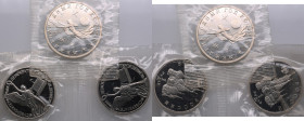 Group of Russian (Russia Federation) 1 Rouble 1992 (3)
Proof. Sovereignty, democracy, revival (2); International year of space.