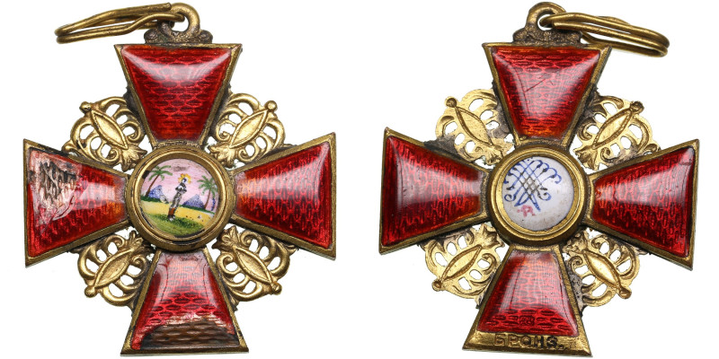 Russia Bronze Order of St. Anna 3rd Class 1916–1917 - "Бронз." variety - Nichola...