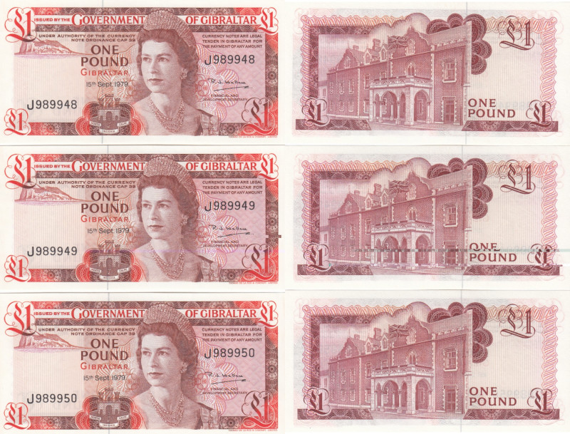 Gibraltar 1 Pound 1979 - Sequential # (3)
UNC. Pick 20b.