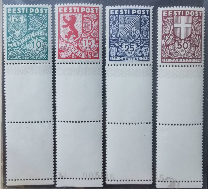 Estonia stamps Caritas 1939 with coupons, F:2 sheet №
MH*. Ref. H/O (F:2 sheet №...